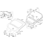 Diagram for Hyundai Tailgate Latch - 81230-2V000