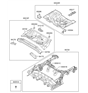 Diagram for Hyundai Floor Pan - 65520-2V100