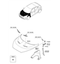Diagram for Hyundai Hood Hinge - 79120-2V000