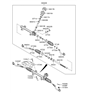 Diagram for Hyundai Rack And Pinion - 56500-3X001