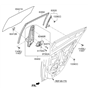 Diagram for Hyundai Window Run - 83541-2V000