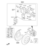 Diagram for Hyundai Veloster Brake Pad Set - 58302-2VA30