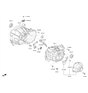 Diagram for Hyundai Transfer Case Seal - 43119-39050
