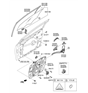 Diagram for Hyundai Door Latch Assembly - 81310-C1000