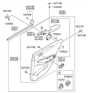 Diagram for Hyundai Power Window Switch - 93580-3S000-RAS