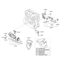 Diagram for Hyundai Water Pump - 25100-2G400