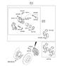 Diagram for Hyundai Sonata Brake Pad Set - 58101-3QA10