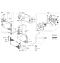Diagram for Hyundai Cooling Fan Assembly - 25386-3R170