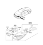 Diagram for Hyundai Light Socket - 92450-3Q000