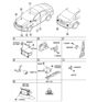 Diagram for Hyundai Sonata Horn - 96630-3S000