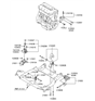 Diagram for Hyundai Engine Mount - 21810-2T000