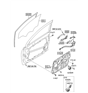 Diagram for Hyundai Window Run - 82530-3Q000