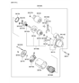 Diagram for Hyundai Starter Motor - 36100-2G400