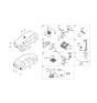 Diagram for Hyundai Parking Assist Distance Sensor - 99110-K4000