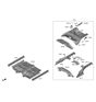 Diagram for Hyundai Floor Pan - 65511-K4000