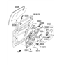 Diagram for Hyundai Tailgate Lock Actuator Motor - 81410-2W000
