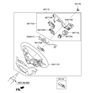 Diagram for Hyundai Steering Wheel - 56110-2W901-RYN