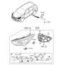 Diagram for Hyundai Hid Bulb Ballast - 92190-4Z200