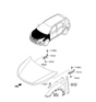 Diagram for Hyundai Hood - 66400-4Z000