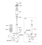 Diagram for Hyundai Shock Absorber - 55311-2S011