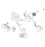 Diagram for Hyundai Drive Belt - 25212-2G710