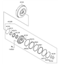 Diagram for Hyundai Torque Converter - 45100-3B730