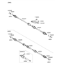 Diagram for Hyundai Axle Shaft - 49500-2S200