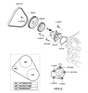 Diagram for Hyundai Water Pump - 25100-23022