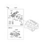 Diagram for Hyundai Timing Cover Seal - 21421-23020