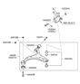 Diagram for Hyundai Ball Joint - 54530-2B000