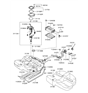 Diagram for Hyundai Fuel Tank Strap - 31211-3K610