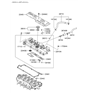 Diagram for Hyundai Valve Cover Gasket - 22441-22012