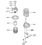 Diagram for Hyundai Coil Springs - 54630-25550