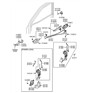 Diagram for Hyundai Door Latch Cable - 81371-25000
