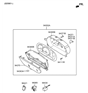 Diagram for Hyundai Speedometer - 94004-25700