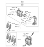 Diagram for Hyundai Veloster Brake Pad Set - 58101-J3A10