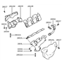 Diagram for Hyundai Exhaust Manifold Gasket - 28521-33000