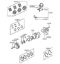 Diagram for Hyundai Crankshaft Pulley - 23129-32520