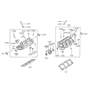 Diagram for Hyundai Santa Fe Cylinder Head Bolts - 22321-35000