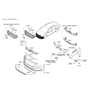 Diagram for Hyundai Headlight Seal - 86362-C2000