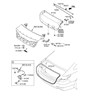 Diagram for Hyundai Tailgate Latch - 81230-C1010