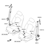 Diagram for Hyundai Seat Belt - 88820-C2050-TTX