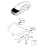Diagram for Hyundai Hood - 66400-C2000