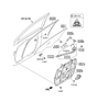 Diagram for Hyundai Window Run - 82540-3V000