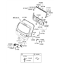 Diagram for Hyundai Santa Fe Tailgate Latch - 81230-0W000