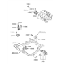 Diagram for Hyundai Engine Mount Bracket - 21910-2E501