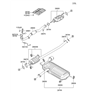 Diagram for Hyundai Exhaust Pipe - 28610-1F081