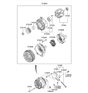 Diagram for Hyundai Tucson Alternator Bearing - 37334-2B100