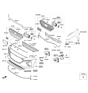 Diagram for Hyundai Bumper - 86511-G2000