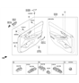 Diagram for Hyundai Mirror Switch - 93530-G2010-4X